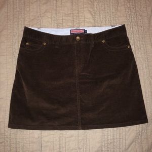 Brown corduroy vineyard vines skirt barely worn